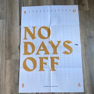 Tracksmith No Days Off Wall Calendar
